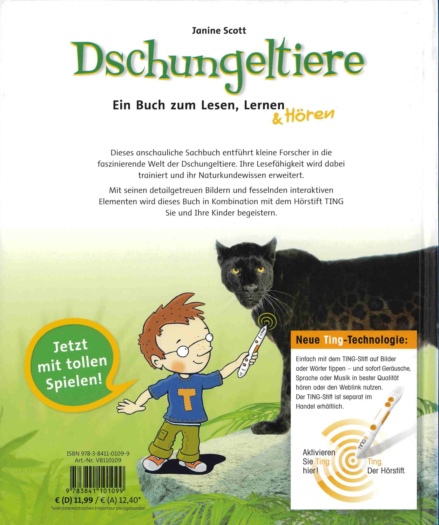 Dschungeltiere – TING-Sachbuch Kinder ab 5 Jahren