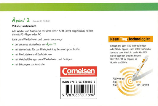 A plus! 2 Vokabeltaschenbuch ⎪ Französisch TING Klasse 6