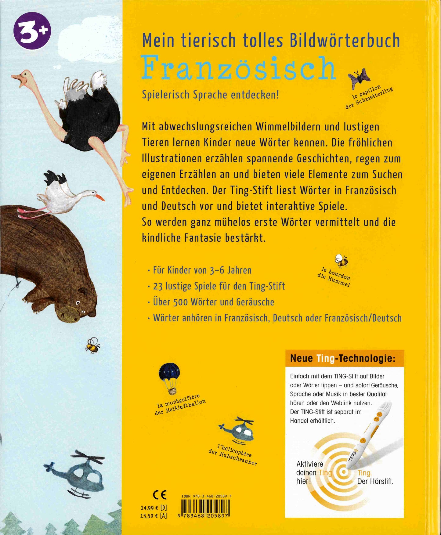 Mein tierisch tolles Bildwörterbuch Französisch⎪ TING-Stift ab 3 J.